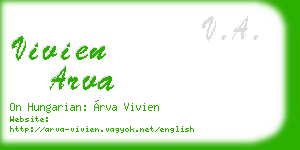 vivien arva business card